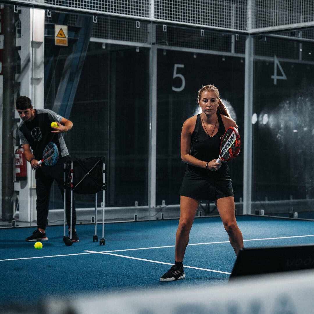 The first-ever smart rebounder for padel. Voon Padel smart rebounder perfect for private lessons.