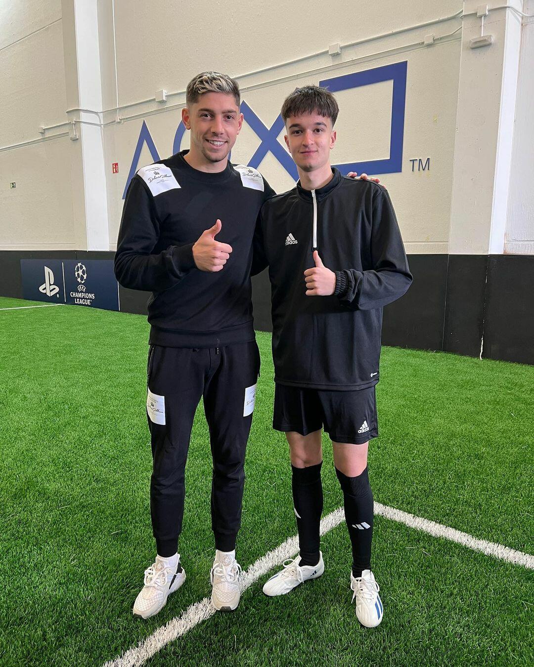 Ivan Mahugo with fede Valverde Ivan Mahugo with fede Valverde
