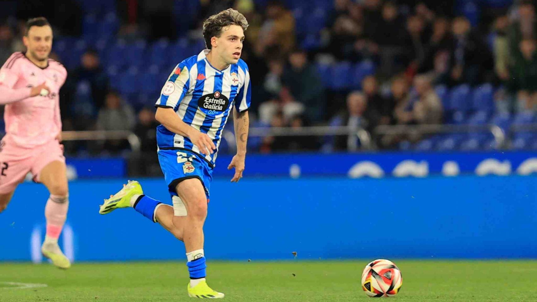 David Mella, 18 years old and rising star of Deportivo La Coruña.